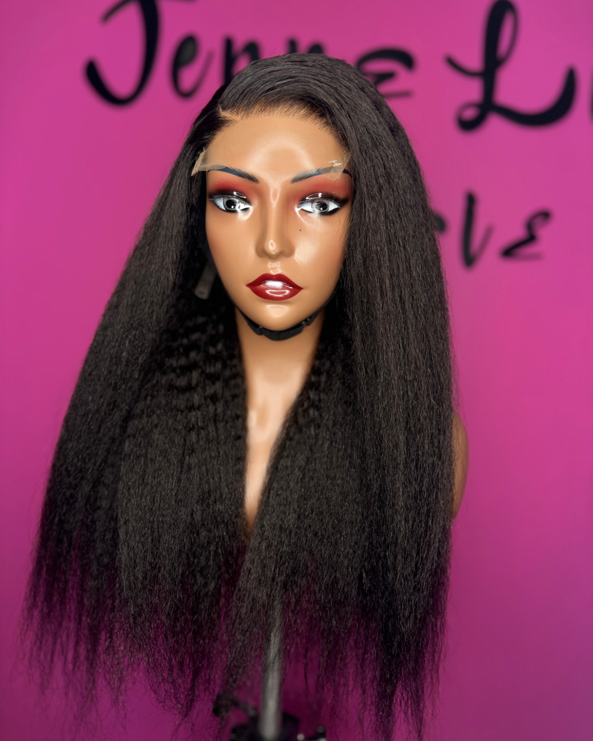 20' Kinky Straight Wig